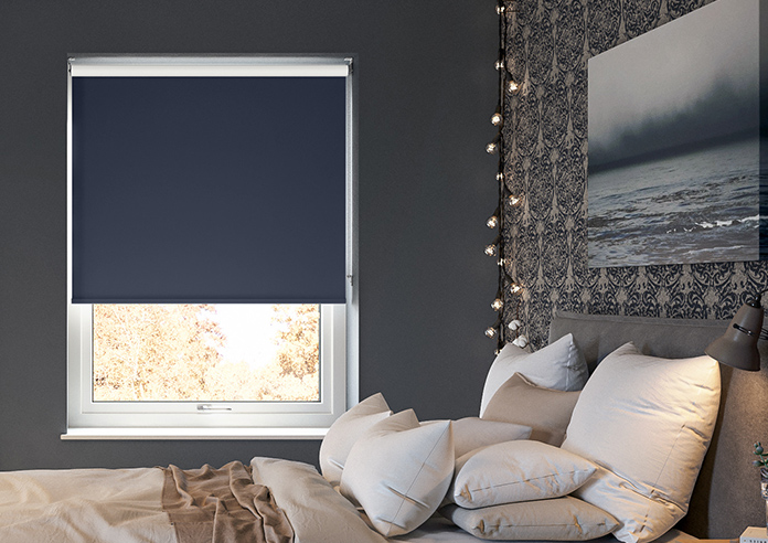 Verona (Blackout), Navy - Roller Blind - Image 3